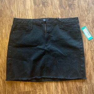 Black Jean Mini Skirt by Just Black - XLP